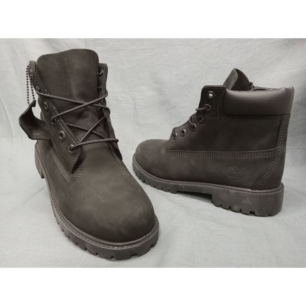 Timberland Boys Premium 6 inch Waterproof Boots Black Size 5.5 DISPLAY MODEL!